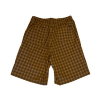 BAGGYSPORTS BA-005 BAGGY CHECK SHORTS YELLOW