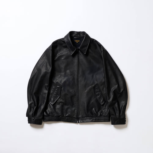 A VONTADE Leather Harrington Jacket RD-0116-26AW BLACK