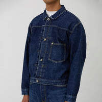 REMI RELIEF 12oz DENIM WWII Model Jacket (BLUE)