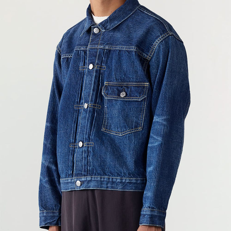 REMI RELIEF 12oz SELVEDGE DENIM 1st JKT(BLUE)