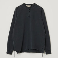 REMI RELIEF SP加⼯8/天竺ラグランヘンリーロンT(無地)  BLACK