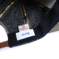 Riprap / SEMI LONG BRIM CAP MOON &amp; HARRIS TWEED GRAY