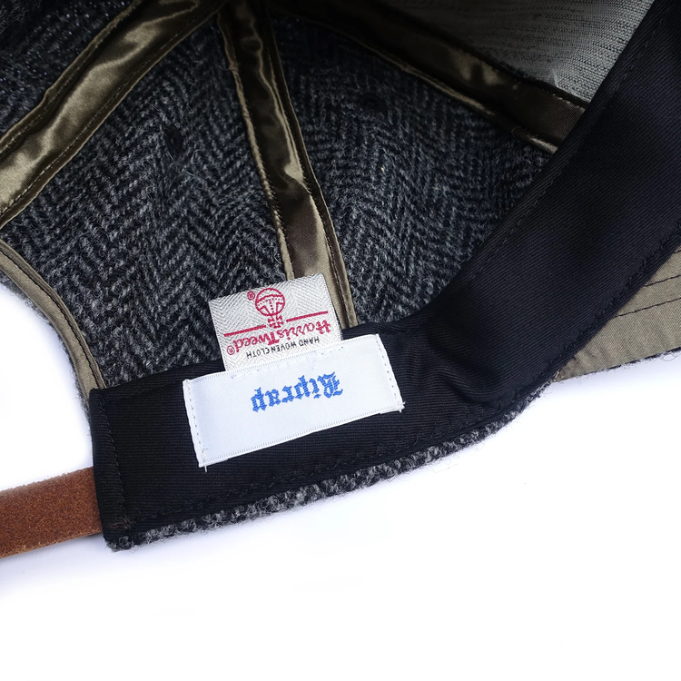 Riprap / SEMI LONG BRIM CAP MOON &amp; HARRIS TWEED GRAY