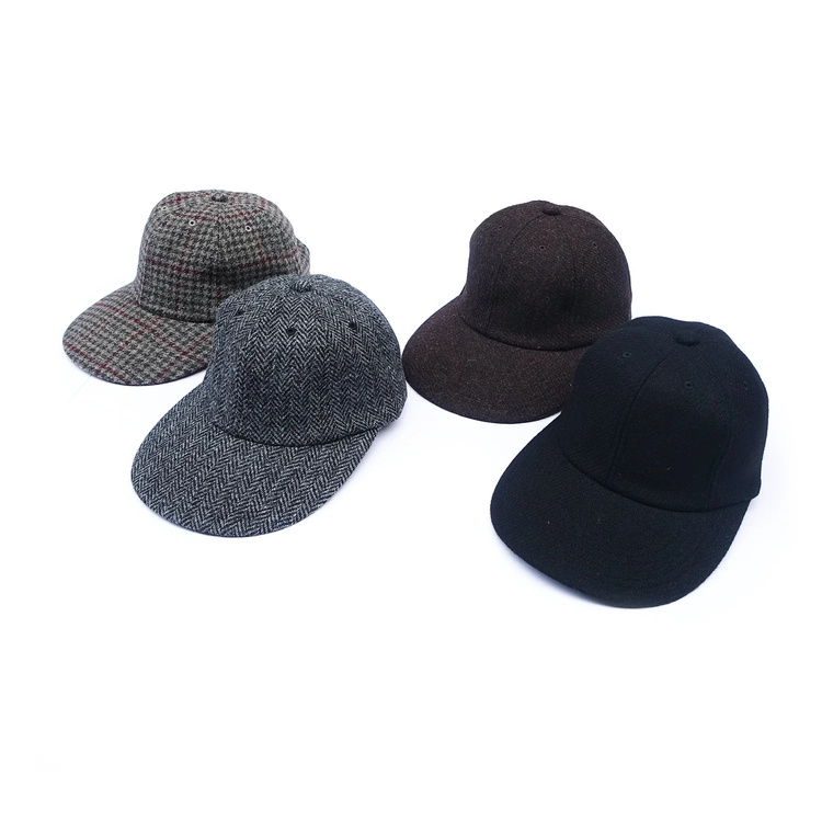 Riprap / SEMI LONG BRIM CAP MOON &amp; HARRIS TWEED GRAY