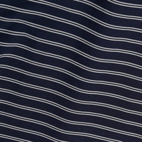 Riprap / POLO SHAPED SH S/S(POPLIN/TYPEWRITER BORDER) NAVY*WHITE