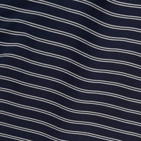 Riprap / POLO SHAPED SH S/S(POPLIN/TYPEWRITER BORDER) NAVY*WHITE