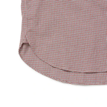 Riprap  FLAP POCKET SHIRT (COTTON VIYELLA) WHITE/RUST