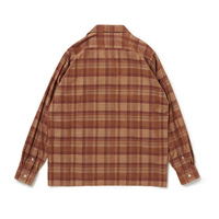 Riprap OPEN COLLAR SH L/S (21W PLAID CORDS) BRICK