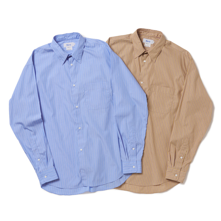 Riprap FF REGULAR COLLAR SHIRT (COTTON POPLIN STRIPE)
