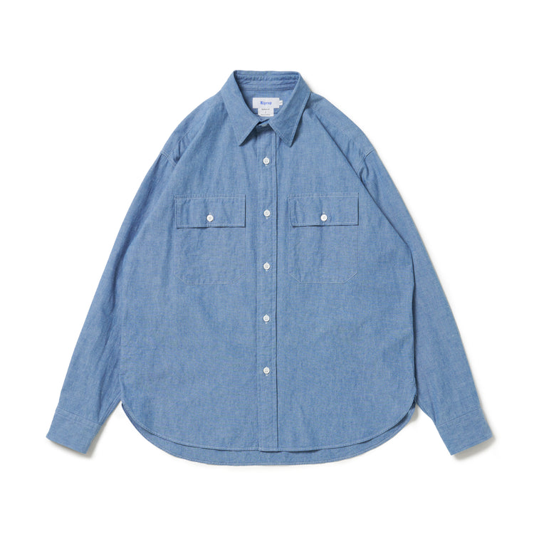 Riprap FLAP POCKET SHIRT (6oz SELVEDGE CHAMBRAY)