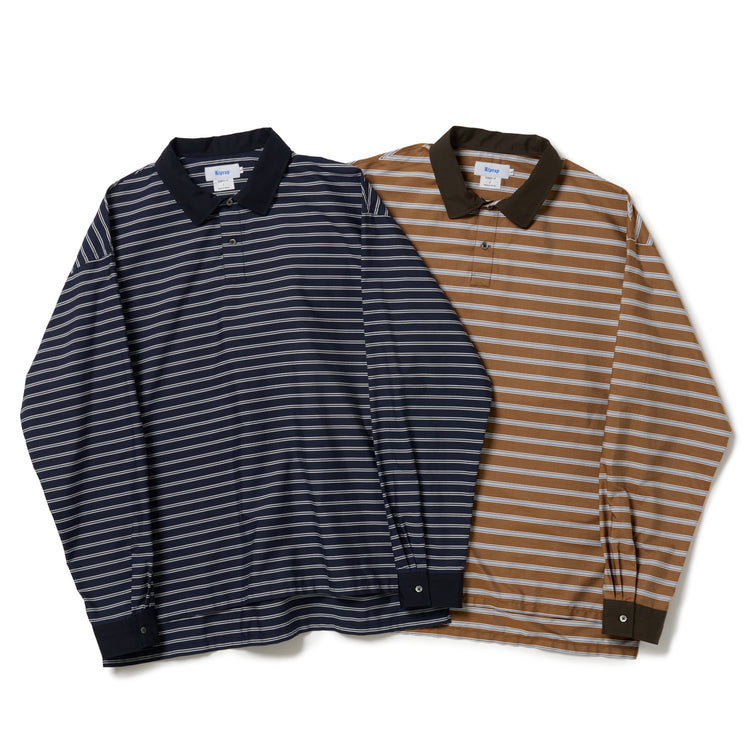 Riprap  POLO SHAPED SH L/S (COTTON POPLIN STRIPE)
