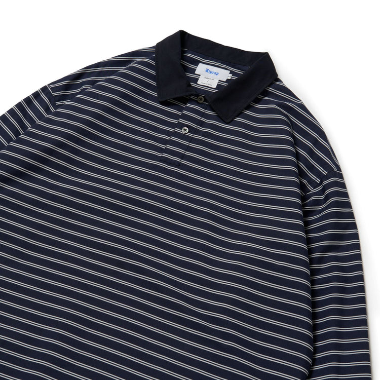 Riprap  POLO SHAPED SH L/S (COTTON POPLIN STRIPE)