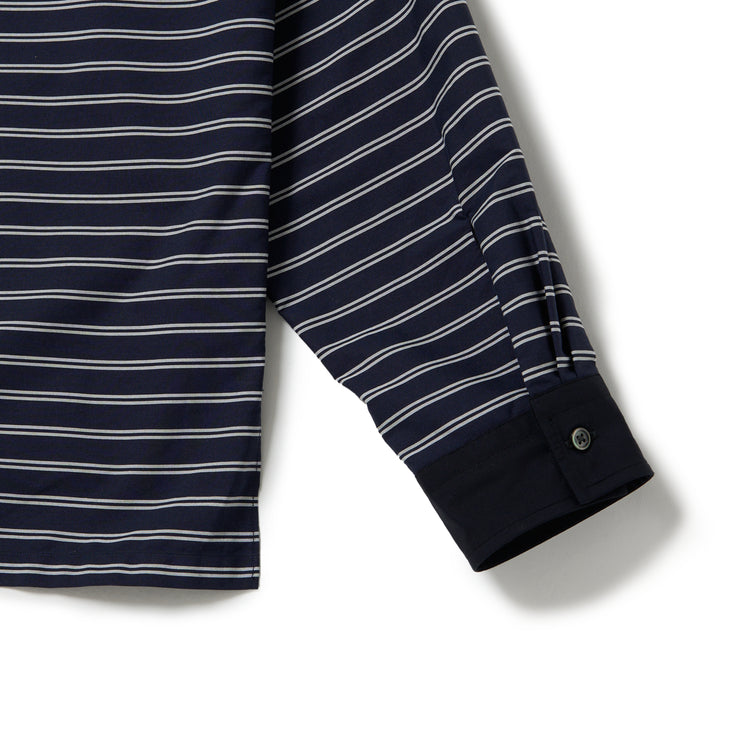 Riprap  POLO SHAPED SH L/S (COTTON POPLIN STRIPE)