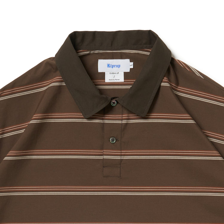 Riprap  POLO SHAPED SH L/S (COTTON POPLIN STRIPE)