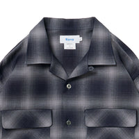 Riprap  OPEN COLLAR SH L/S (INDIGO SHADOW PATTERN) RRS2202 GRAY/INDIGO