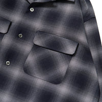 Riprap  OPEN COLLAR SH L/S (INDIGO SHADOW PATTERN) RRS2202 GRAY/INDIGO