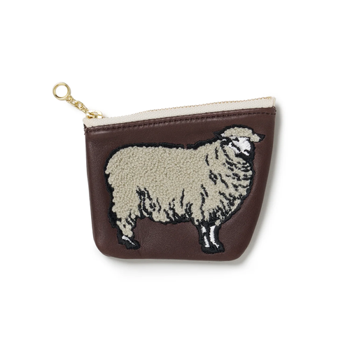 Riprap  COIN PURSE "SHEEP" DK BROWN