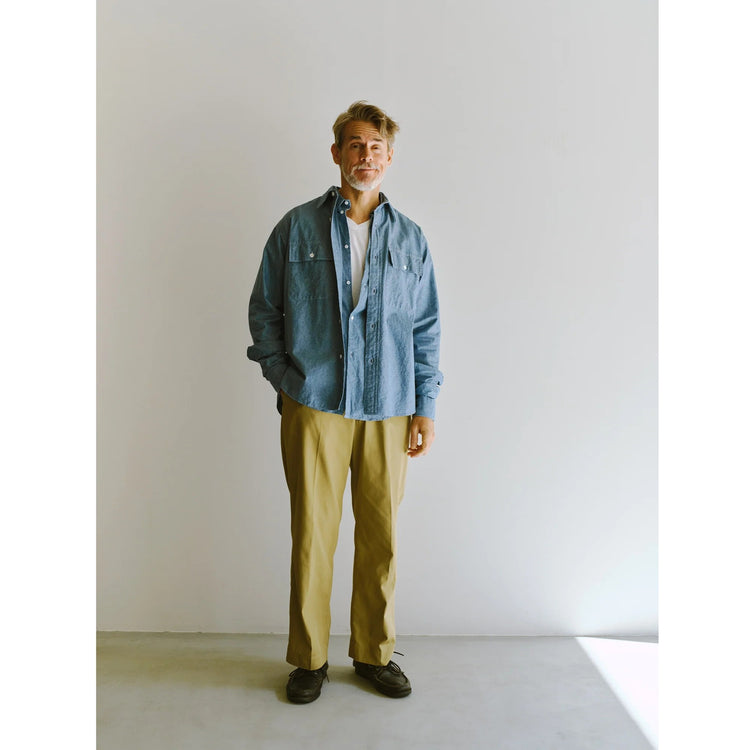 Riprap FLAP POCKET SHIRT (6oz SELVEDGE CHAMBRAY)