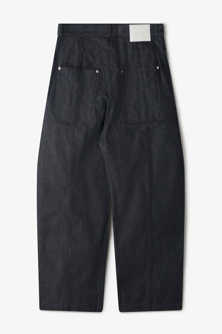 sage NATION WELT TROUSER RAW DENIM RAW BLACK