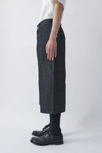 sage NATION  Welt Short Denim - Raw Black