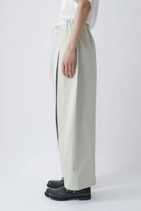 sage NATION  Box Pleat Trouser   Ivory