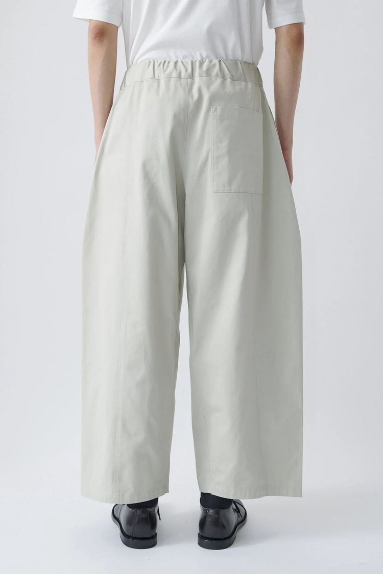 sage NATION  Box Pleat Trouser   Ivory