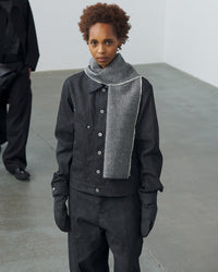 sage NATION  WELT TROUSER RAW DENIM RAW BLACK