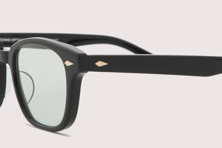 NOCHINO OPTICAL / SANSUI #1. GLOSS BLACK × CLEAR TO GREY (Photochromic Model)