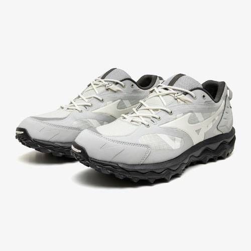 MIZUNO WAVE MUJIN TL GTX 10: Gray x Off-White x Light Gray