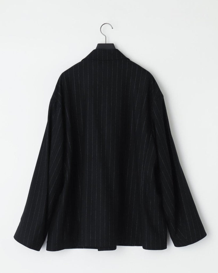 KANEMASA PHIL 36G Wool Stripe Double Jacket