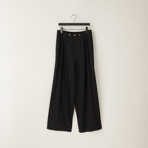 KANEMASA PHIL  46G Solaro Trousers No.SK26A-011B BLACK BROWN