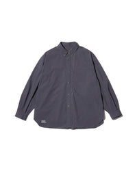 FreshService  SOLOTEX® TYPEWRITER UTILITY L/S B.D SHIRT GRAY