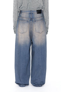 CODA DUST INDIGO ACID WASHED EXTENDED CUT LUFT JEANS