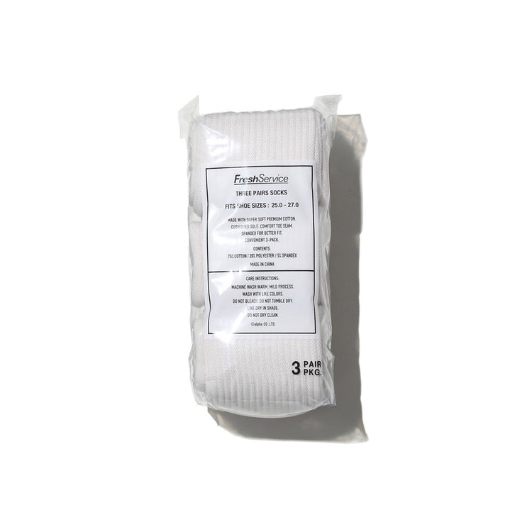 FreshService / ORIGINAL 3-PACK SOCKS IVORY