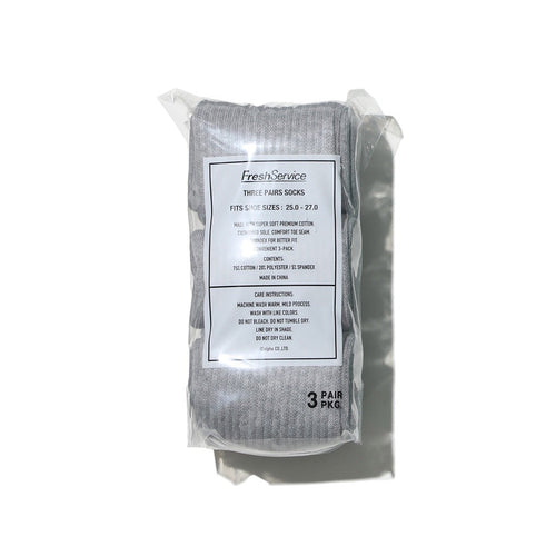 FreshService / ORIGINAL 3-PACK SOCKS ASH GRAY