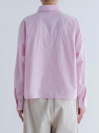 MEYAME  FLY FRONT SHORT SHIRTS CREAM