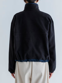 MEYAME FLEECE SNAP SHORT JACKET OLIVE