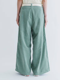MEYAME / CORDUROY SIDE LINE WIDE PANTS CREAM