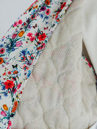 MEYAME FLOWER QUILTED JACKET MEY-2508 WHITE