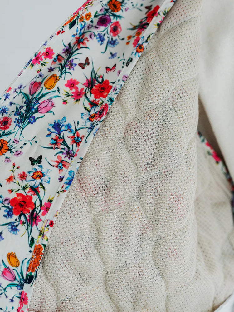 MEYAME FLOWER QUILTED JACKET MEY-2508 WHITE