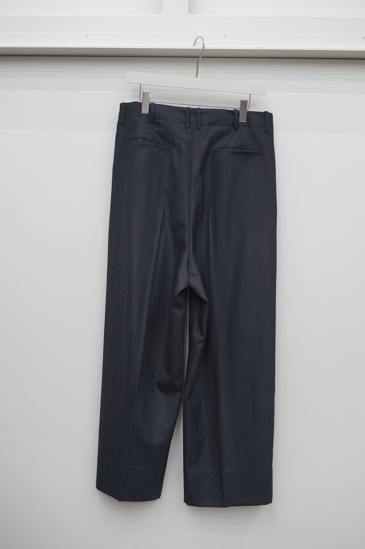 nonnotte Draping Five-Tuck Wide Trousers N-26A-015 Velvet Navy
