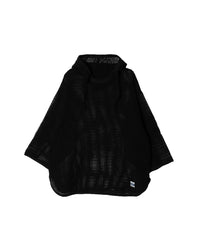 ARMY TWILL / COTTON MESH HOODIE BLACK