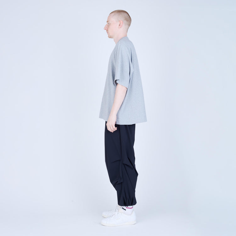 UNTRACE Back Tuck Pants _163 BLACK