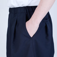 UNTRACE Knee Shorts _263 DARK NAVY / OLIVE