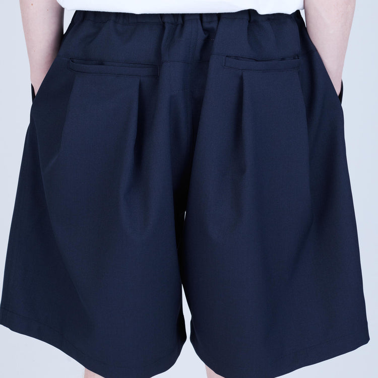 UNTRACE Knee Shorts _263 DARK NAVY / OLIVE