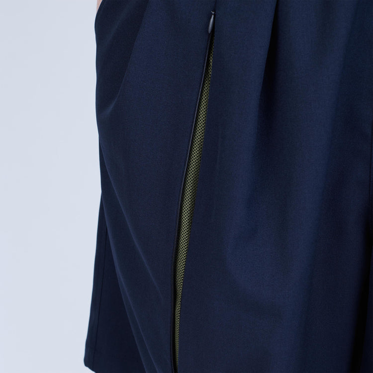 UNTRACE Knee Shorts _263 DARK NAVY / OLIVE