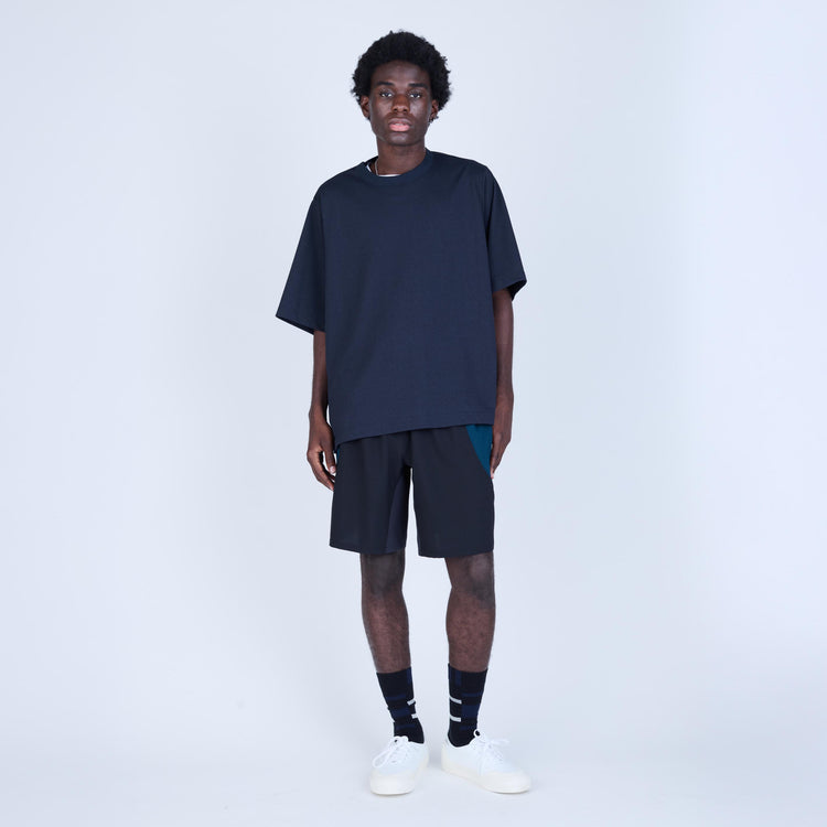 UNTRACE　_271 レジャーショーツ BLACK MULTI