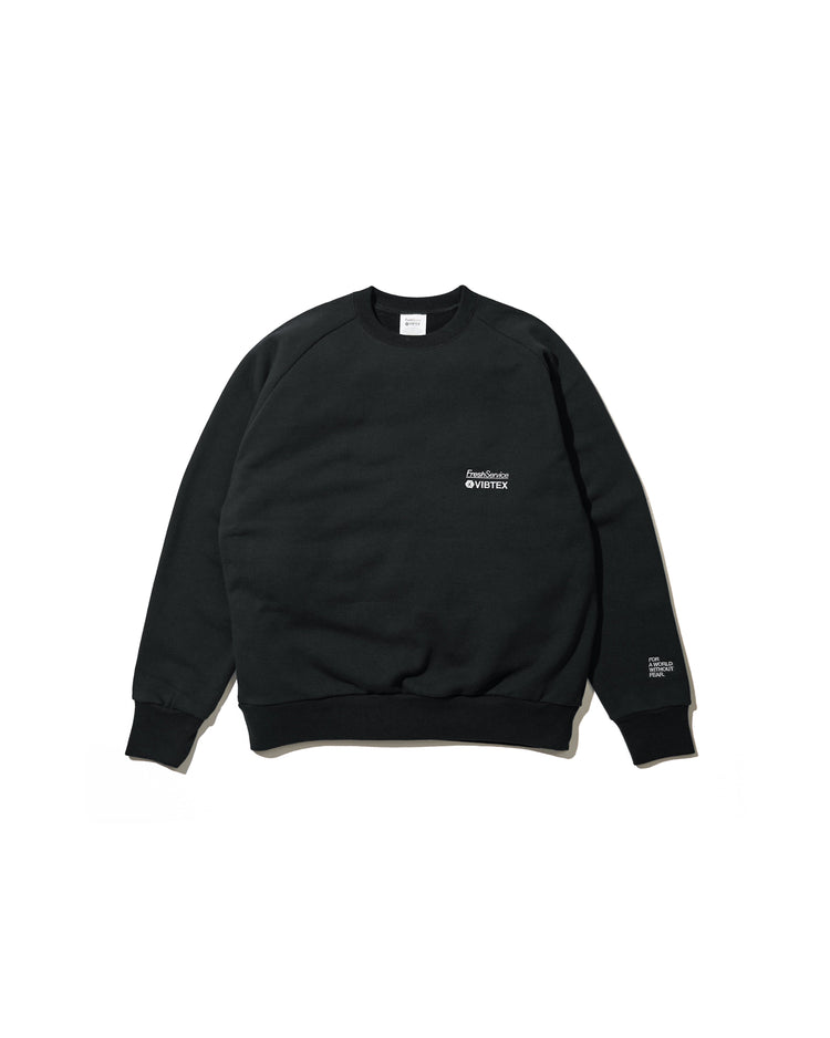 FreshService VIBTEX for FreshService SWEAT CREW NECK PULLOVER BLACK