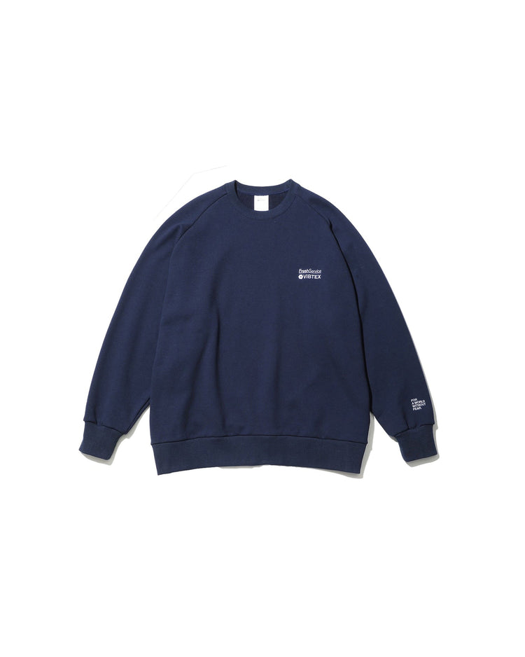 FreshService  VIBTEX for FreshService SWEAT CREW NECK PULLOVER NAVY