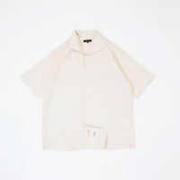 A VONTADE   Italian Open Collar Shirts SS VTD-0398-SH ECRU